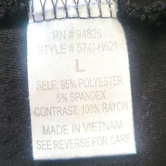 Tempted Black Embellished Neckline  Sleeveless Top, Size: L - Picture 12 of 12